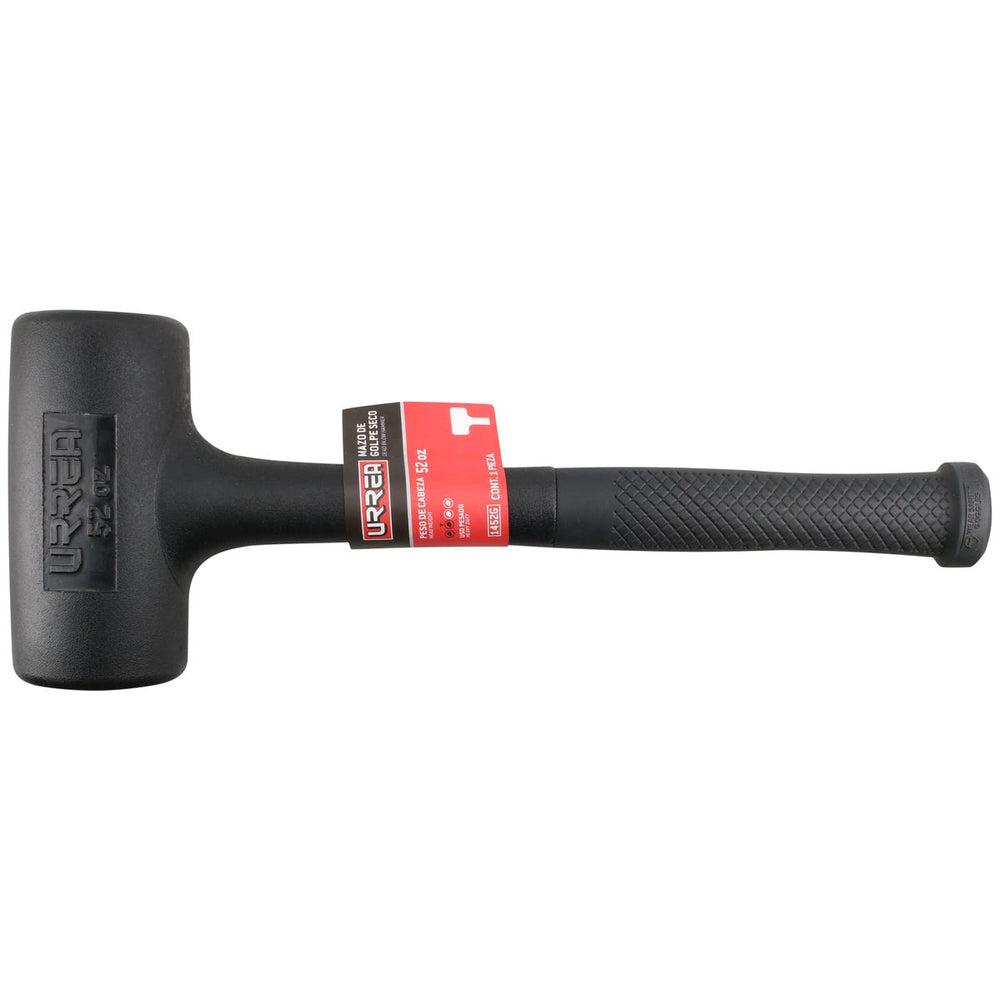 Mazo de golpe seco tapas fijas de alto impacto con mango 12-1/8", 52 oz Urrea 1452G - imagen 3