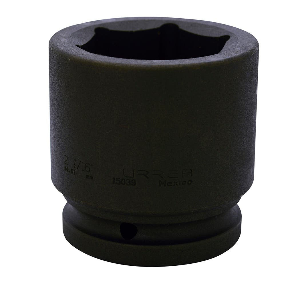 Dado de impacto cuadro de 1-1/2", 6 puntas, en pulgadas, 2-7/16" Urrea 15039 - imagen 2