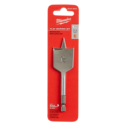 Broca de perforación plana de 1-1 / 4 "x 4.5" Milwaukee 48-27-0015