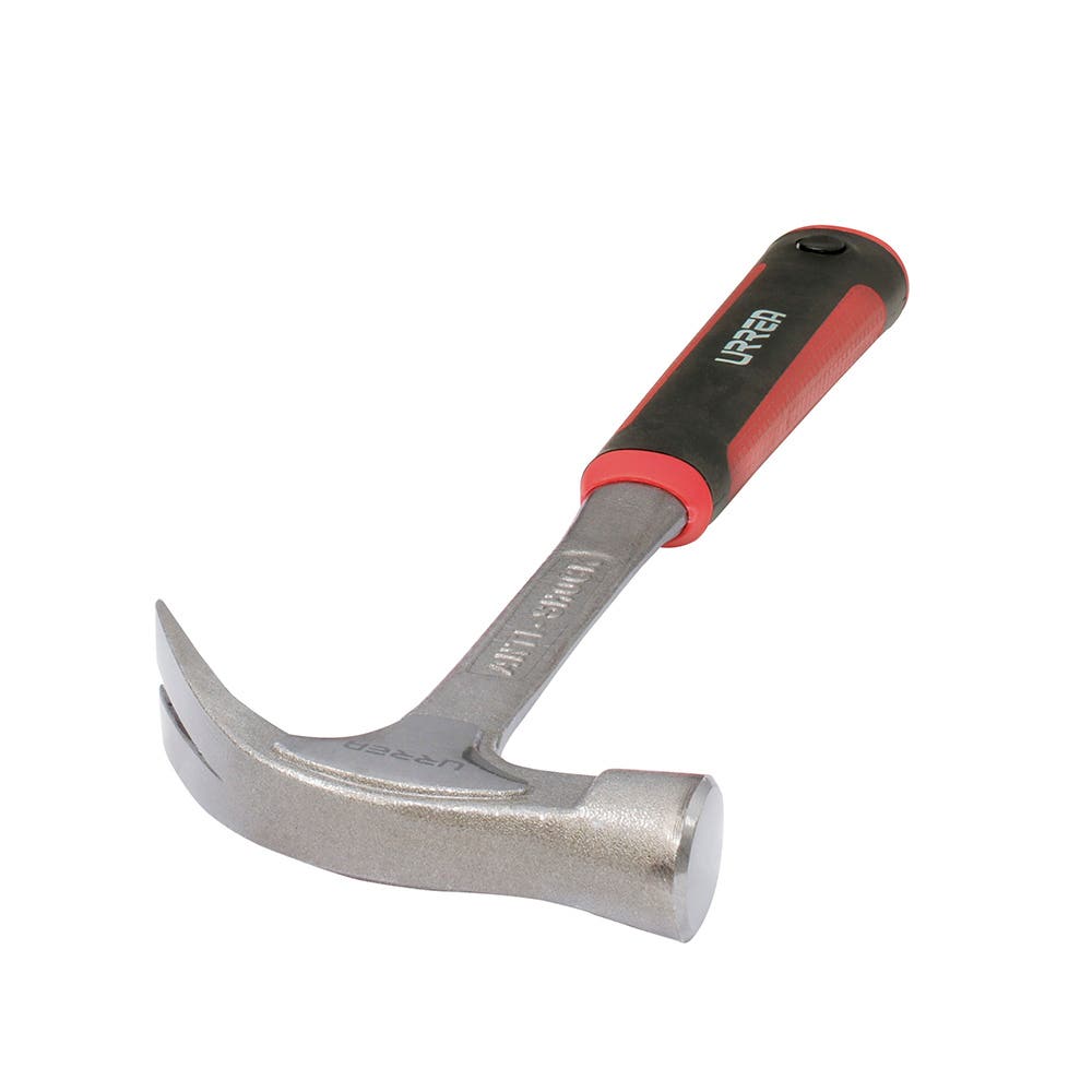 Martillo de uña forjado en una pieza con mango anti-vibración texturizado 13-9/16", 20 oz Urrea 1620AF