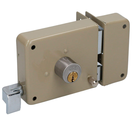 Cerradura de sobreponer función instala fácil, derecha, llave estándar, blíster Lock 16CS – imagen 2