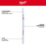 Hoja bimetálica de 5-1/4" y 14 TPI para sierra caladora (paquete de 5 unidades) Milwaukee 48-42-5192 - imagen 5