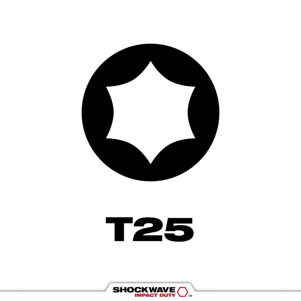 Punta torx t25 x 1" - bulk (25) Milwaukee 48-32-4736 - imagen 3