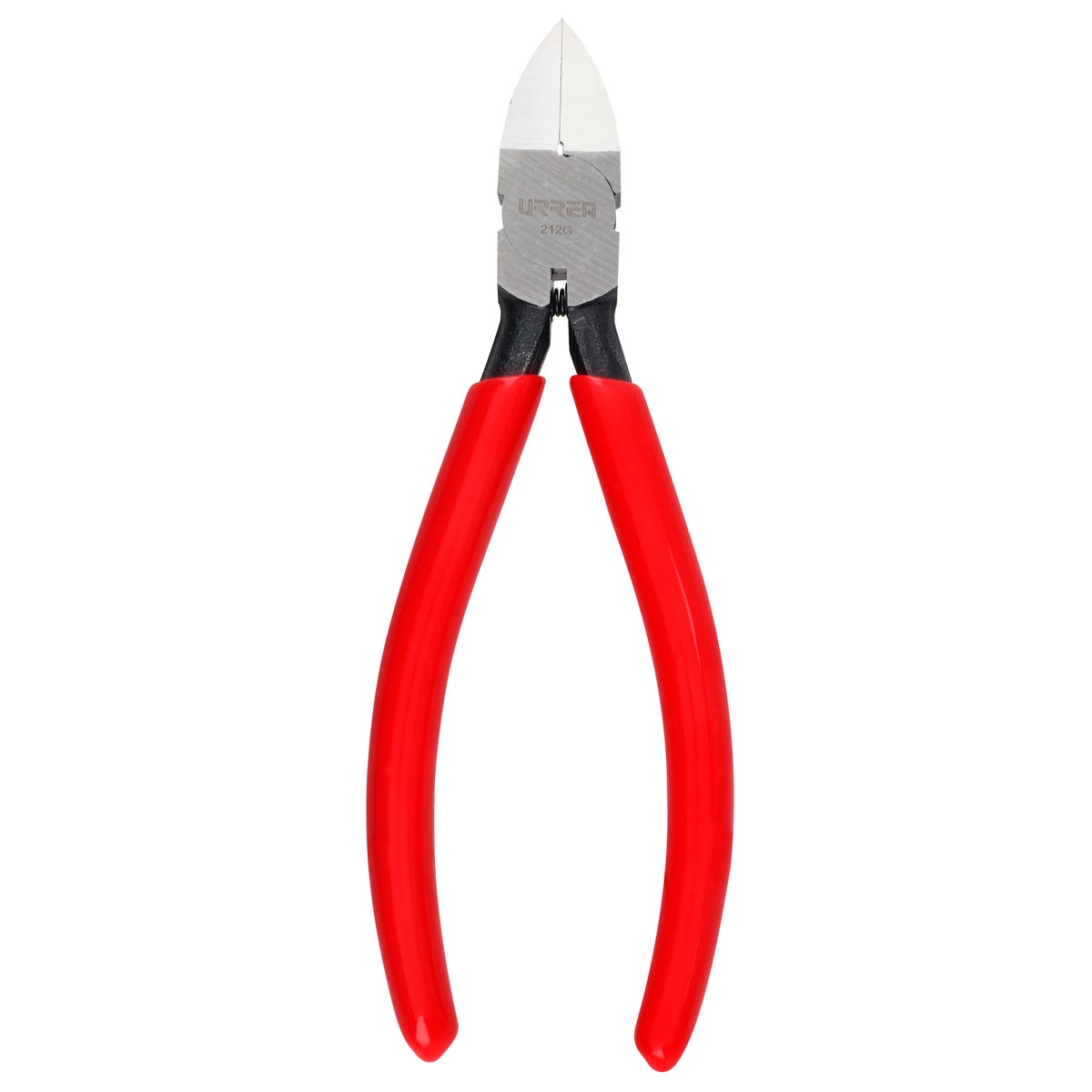 Pinza corte al ras para plástico y materiales no ferroso con mango rubber grip 6" Urrea 212G