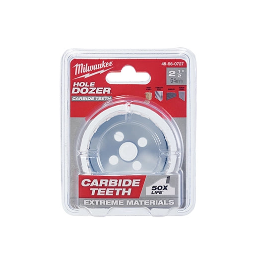 Broca sierra HOLE DOZER™ de 2-1/2" con dientes de carburo Milwaukee 49-56-0727
