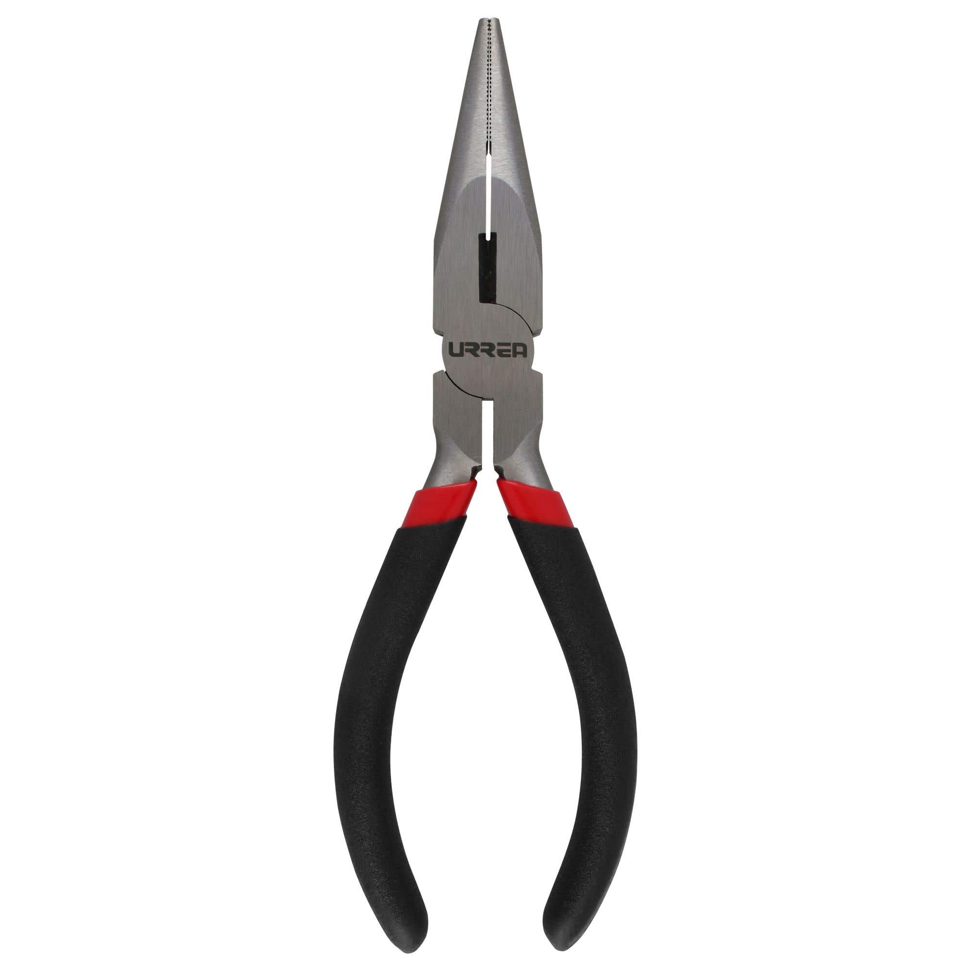 Pinza para electricista con mango rubber grip punta larga corte lateral de 6-3/4" Urrea 226GI - imagen 8