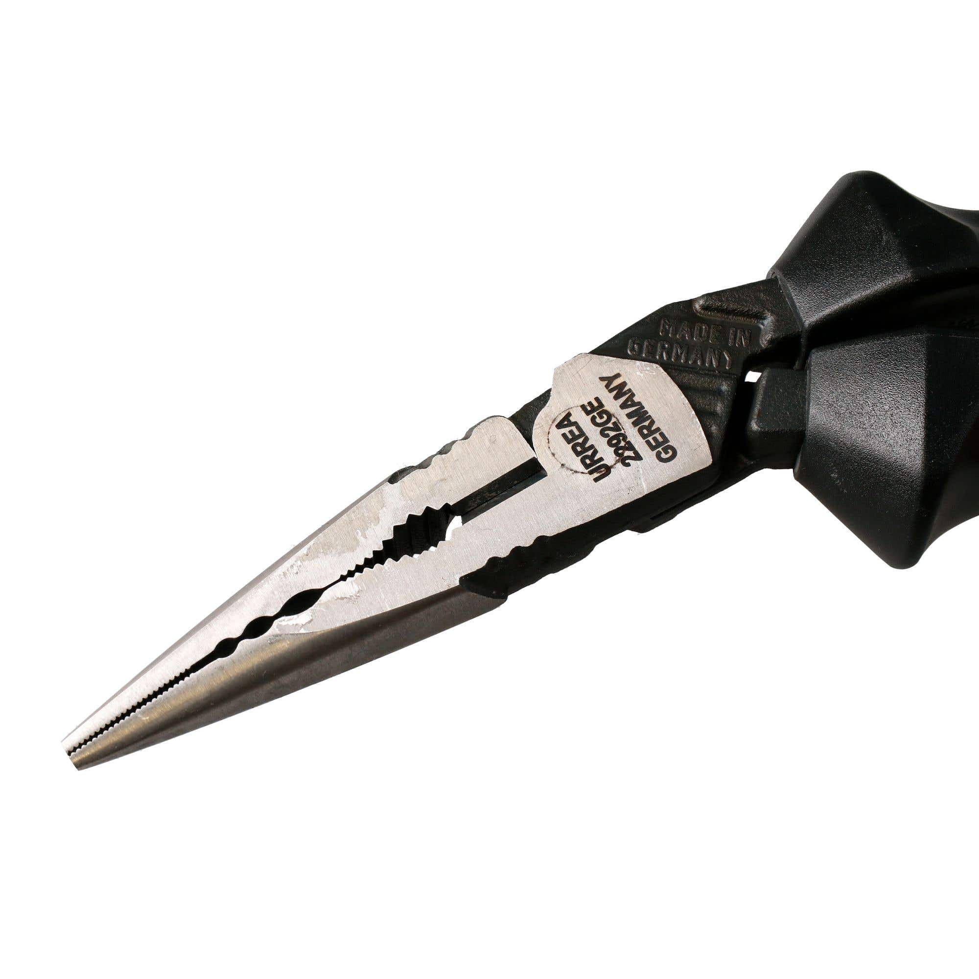 Pinza para electricista con mango bimaterial ergonómica alta palanca corte lateral de 8" Urrea 2292GE - imagen 5