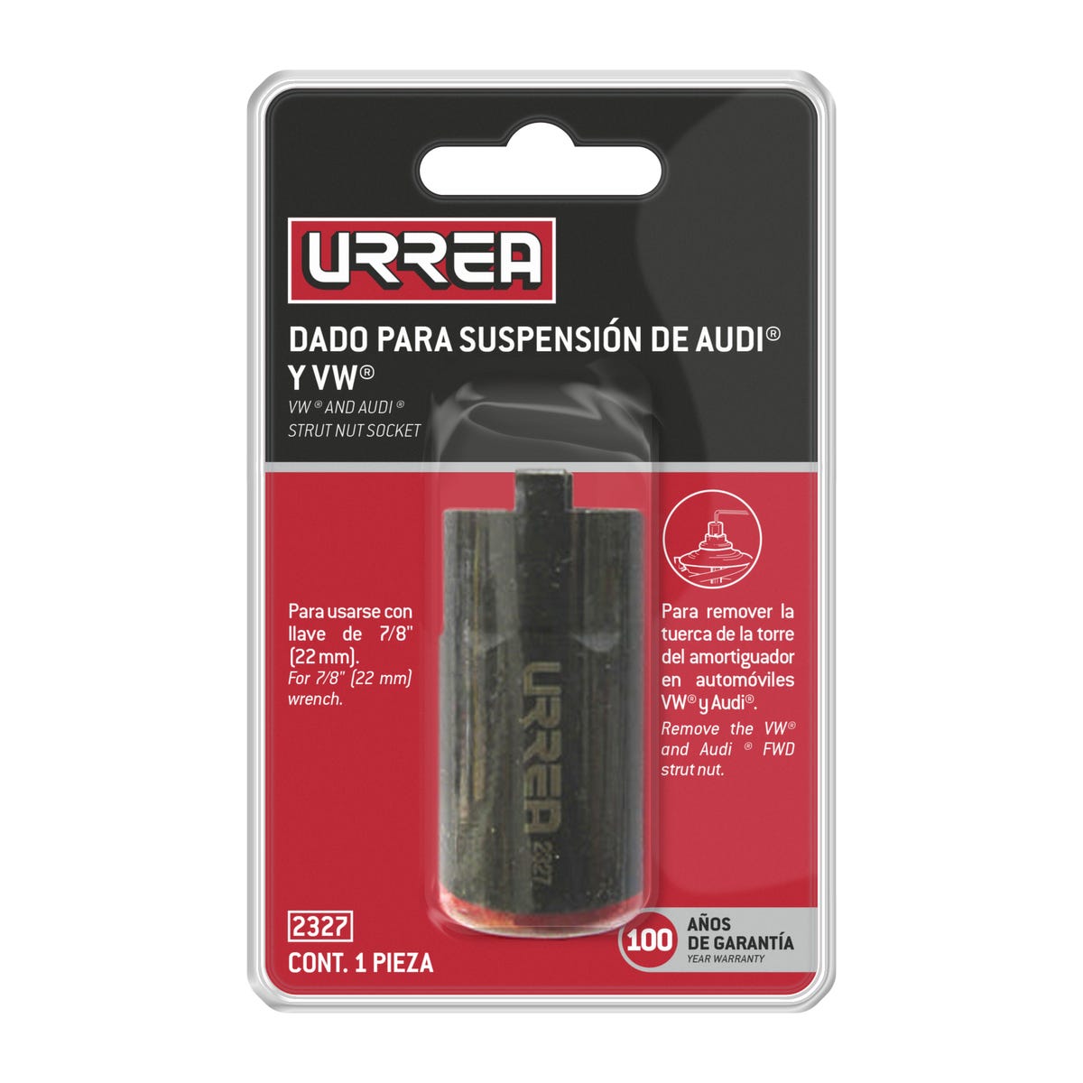 Dado para suspensión Audi® y VW® 7/8" Urrea 2327 - imagen 3