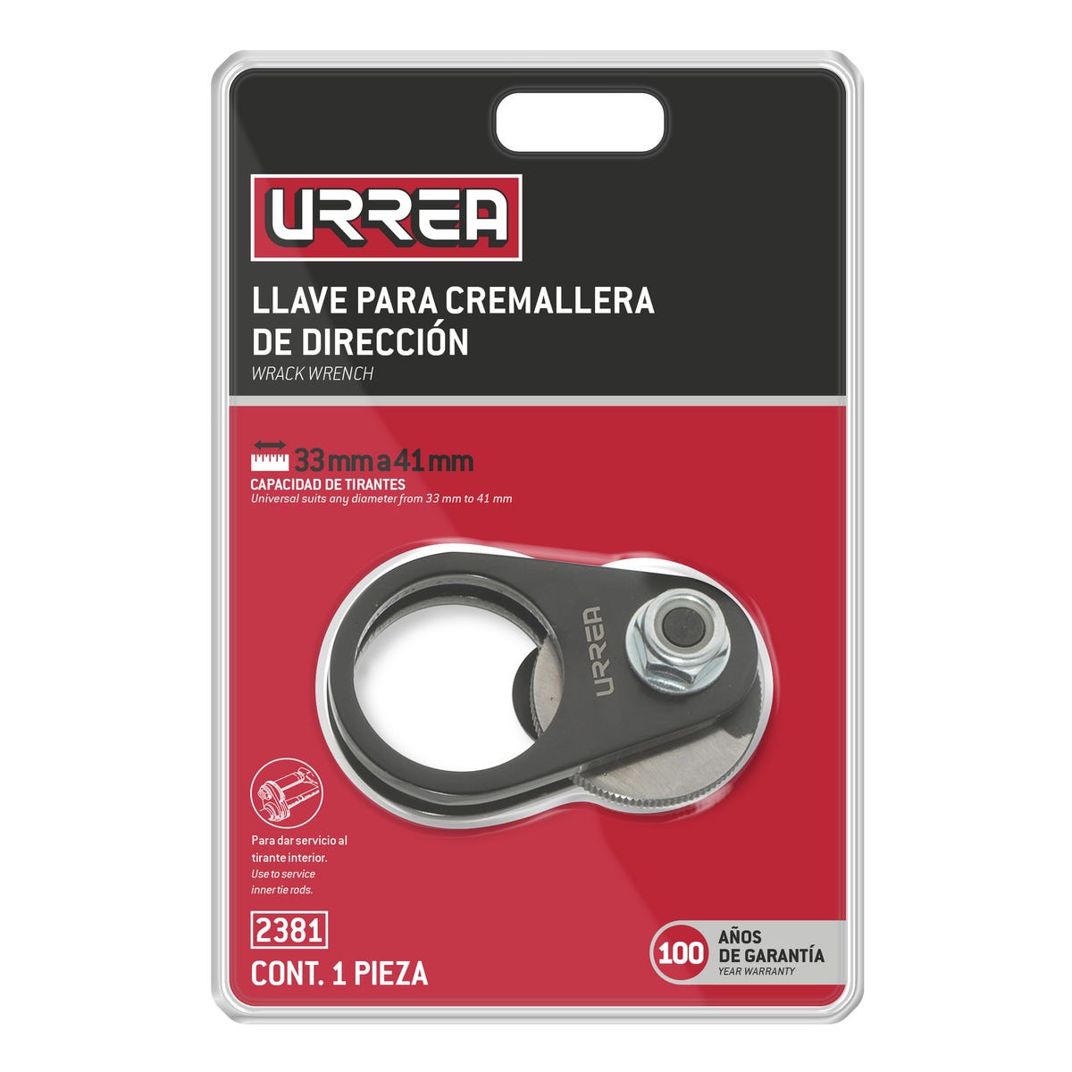 Llave para la cremallera de dirección de 33 mm a 41 mm Urrea 2381 - imagen 3