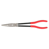Pinza extra larga para electricista con mango rubber grip punta fina recta de 11" Urrea 239G - imagen 8