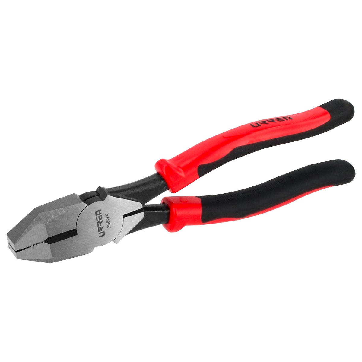 Pinza para electricista con mango bimaterial corte lateral alta palanca de 8-21/32" Urrea 268GX - imagen 2