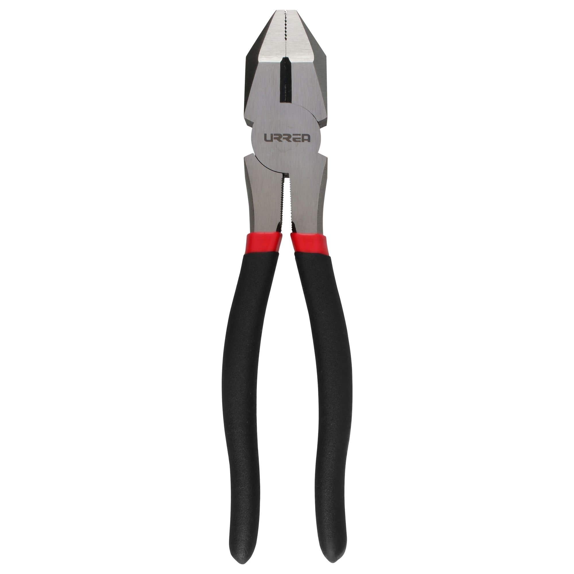 Pinza para electricista con mango rubber grip alta palanca corte lateral de 9" Urrea 269GI - imagen 8