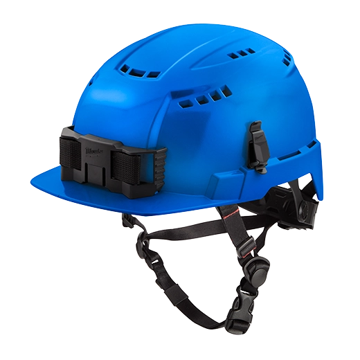 Casco de seguridad de ala delantera azul con ventilación (EE. UU.): Tipo 2, Clase C Milwaukee 48-73-1324