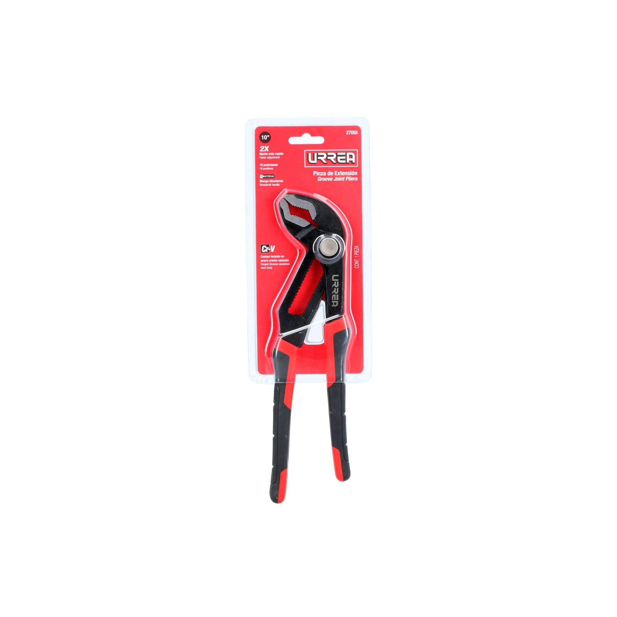 Pinza de extensión quick Release 19 posiciones de 10" Urrea 270GI - imagen 3
