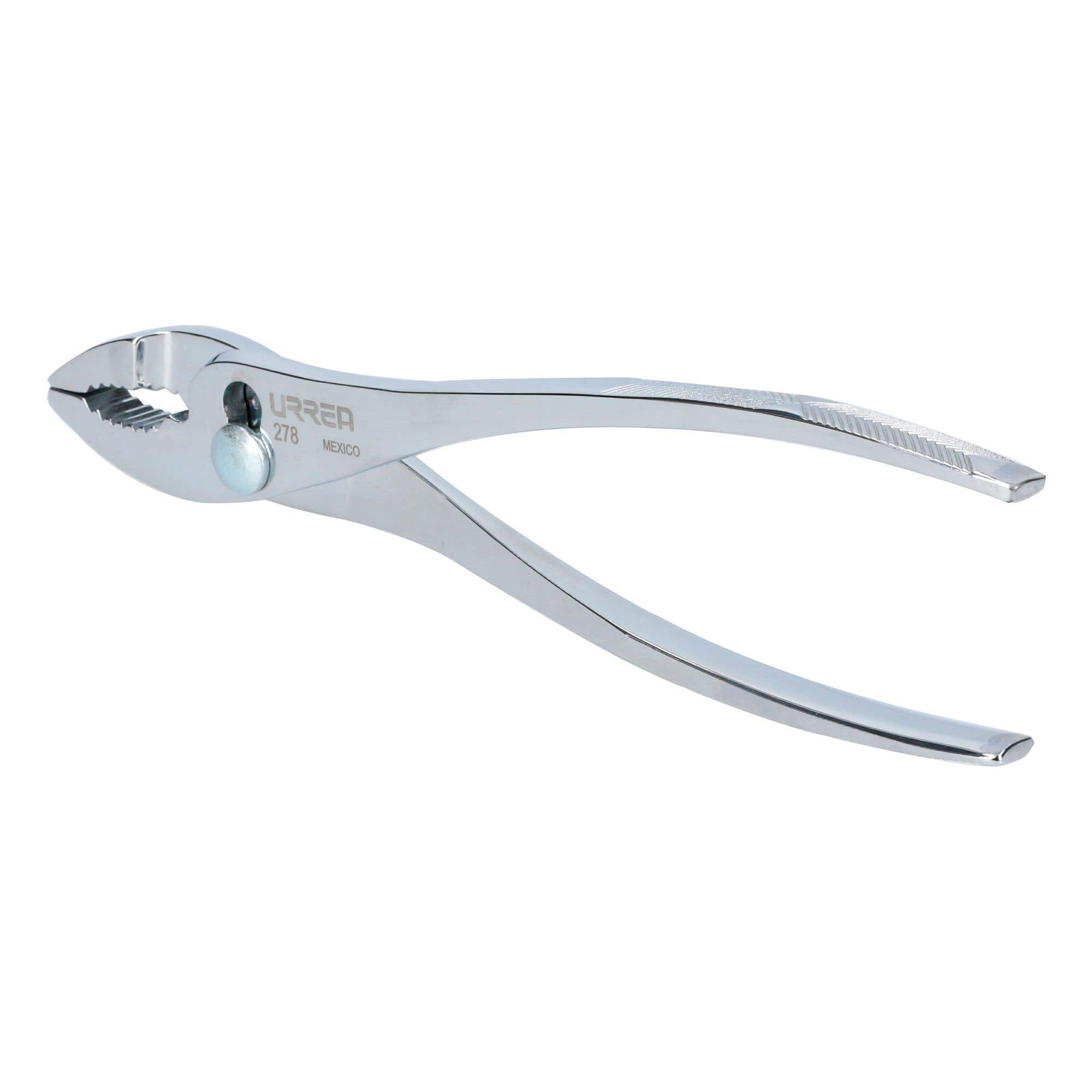 Pinza para mecánico con mango de acero forjado y botón de ajuste de 8" Urrea 278 - imagen 3