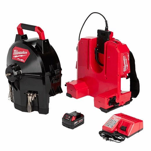 Desatascador de tambor seccional M18 FUEL™ SWITCH PACK™ con cable de 3/8" Milwaukee 2775B-211