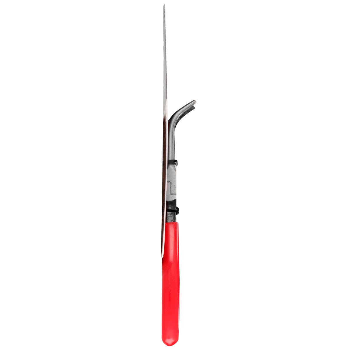 Pinza para electricista con mango rubber grip punta aguja lisa curva 45° de 5-11/32" Urrea 28520 - imagen 6