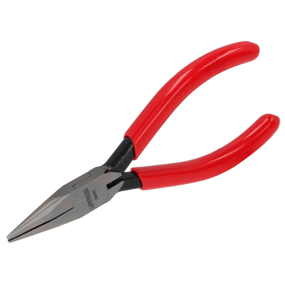 Pinza para electricista con mango rubber grip con resorte punta cónica lisa de 4-3/4" Urrea 28560