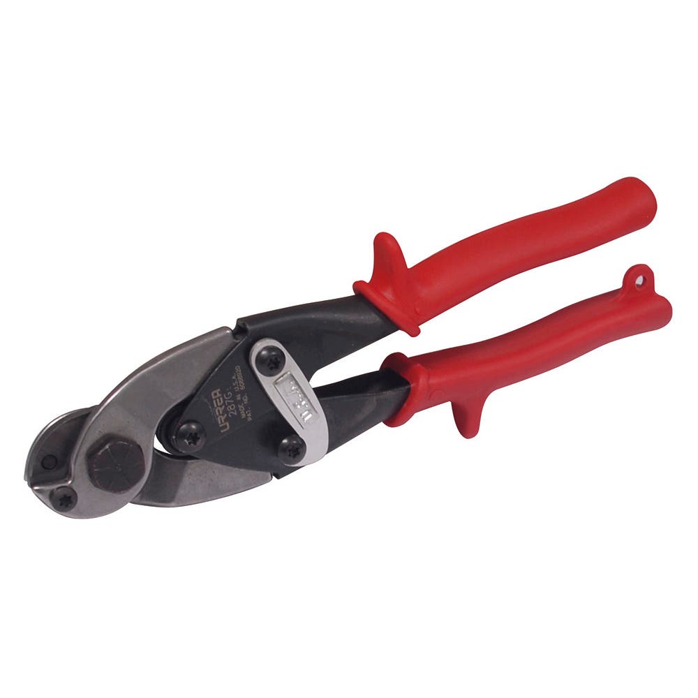 Tijera con mango rubber grip corta cable y alambre de acero de 9" Urrea 287G