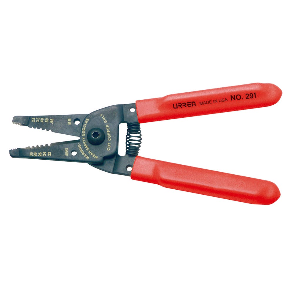 Pinza pelacable con mango air cushion 10-20 AWG alta palanca de 6-3/4" Urrea 291 - imagen 2