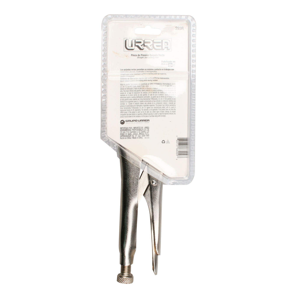 Pinza de presión cromada quijada recta de 10" Urrea 293R - imagen 6