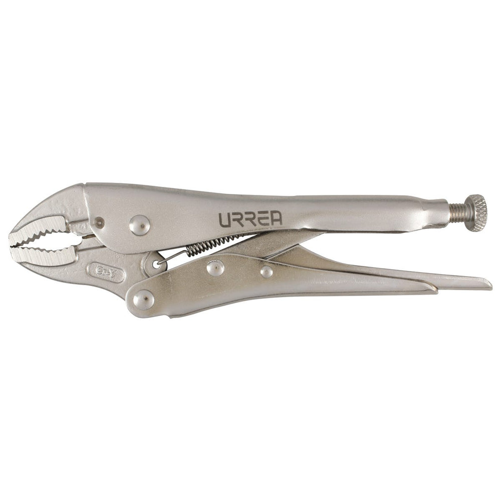 Pinza de presión cromada quijada curva con corta alambre de 7" Urrea 294WR - imagen 7