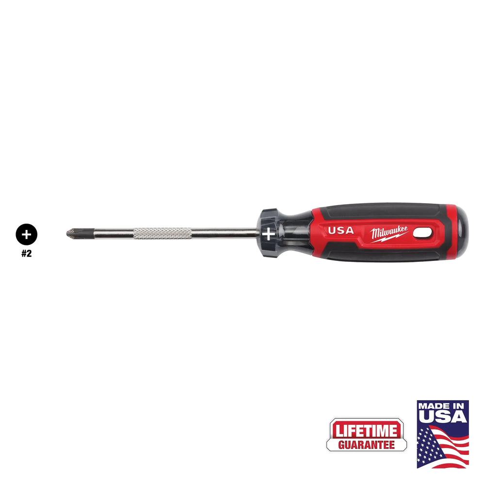 Destornillador Phillips n.º 2 de 4" con empuñadura acolchonada (EE. UU.) Milwaukee MT202 - imagen 2