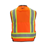 Chaleco de seguridad naranja de gran visibilidad clase 2 para inspector: L/XL talla L/XL Milwaukee 48-73-5166 - imagen 2