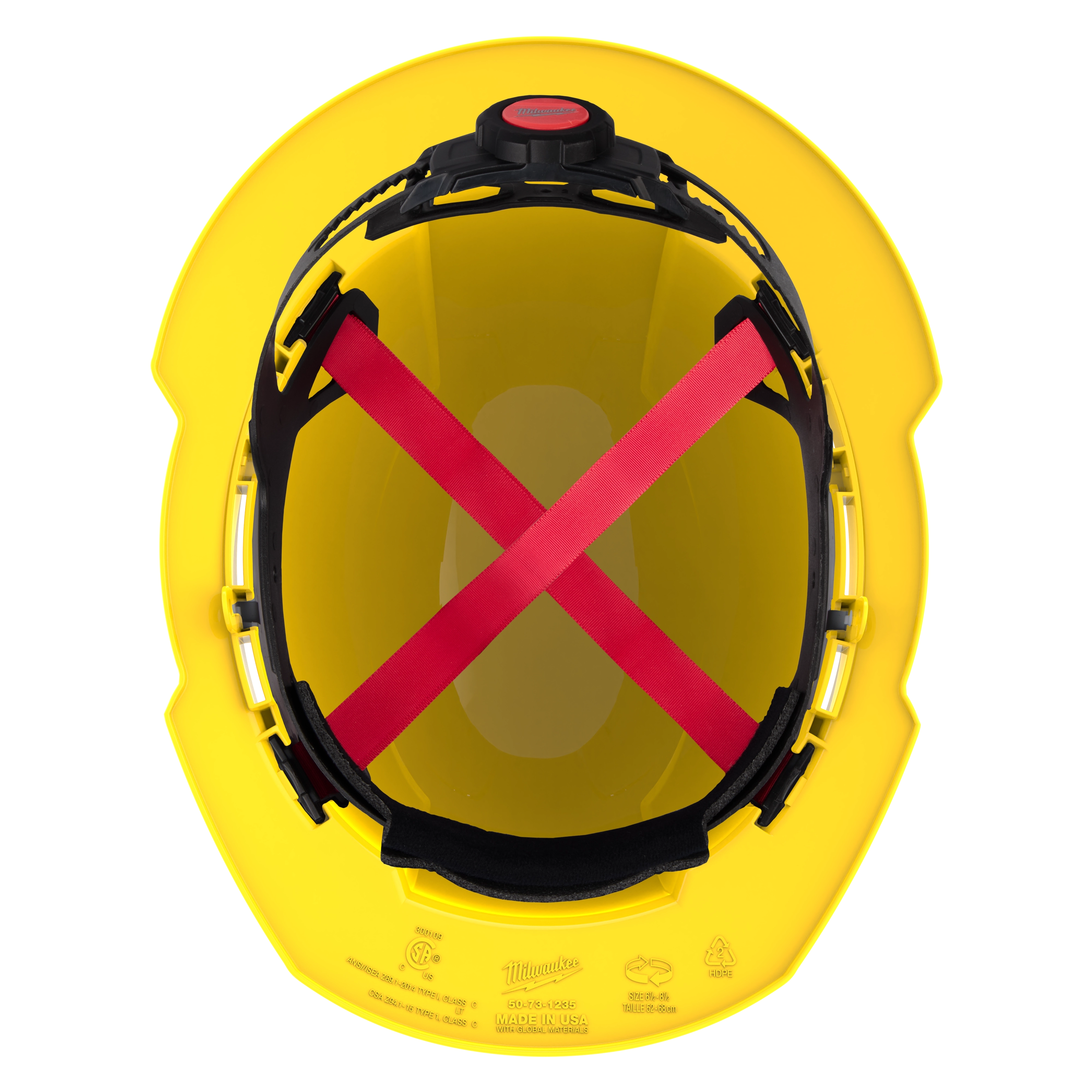 Casco con ventilación y ala completa amarillo con suspensión de trinquete de 4 puntos BOLT™ (EE. UU.): Tipo 1, Clase C Milwaukee 48-73-1203 - imagen 7