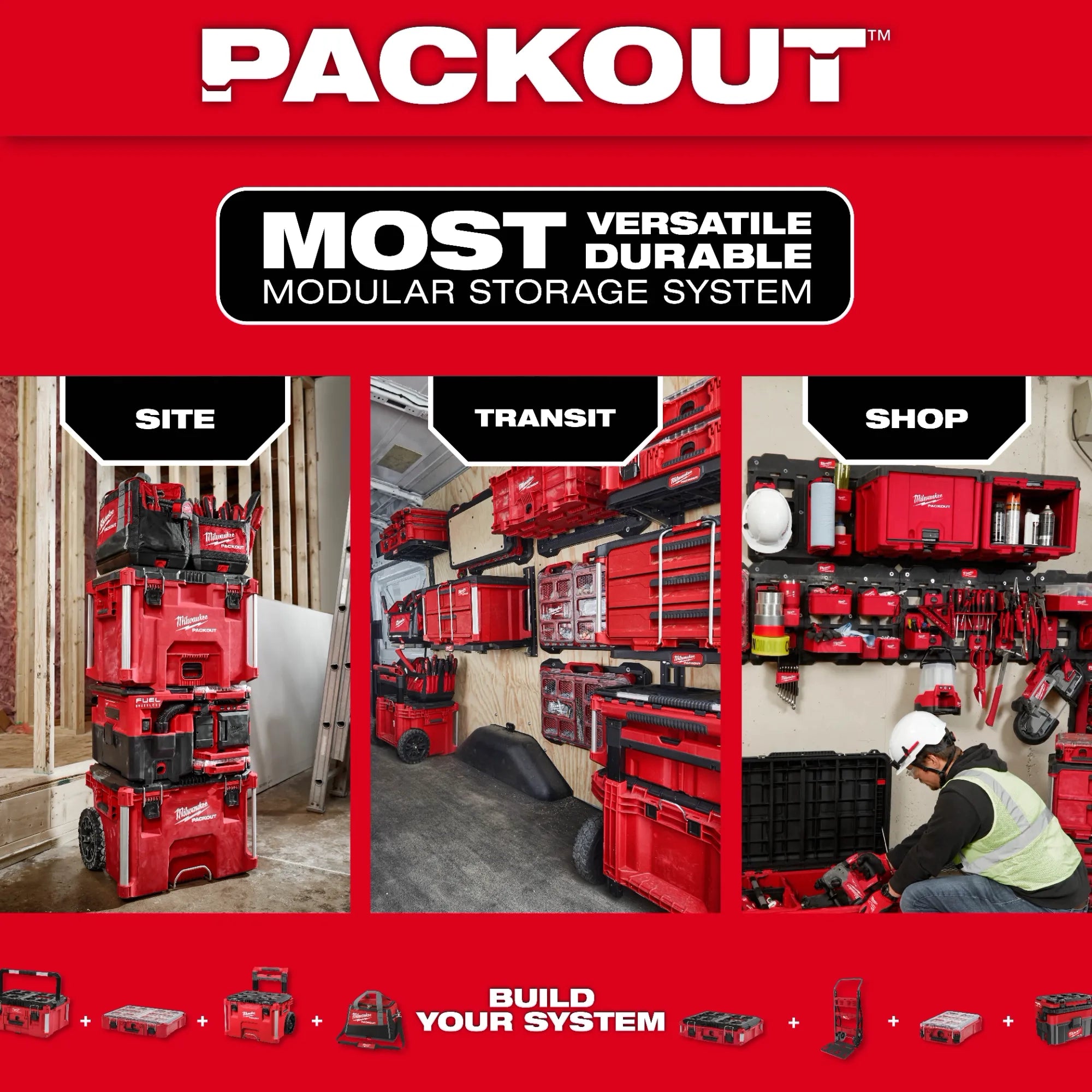 Placa grande para pared PACKOUT™ Milwaukee 48-22-8497 - imagen 8