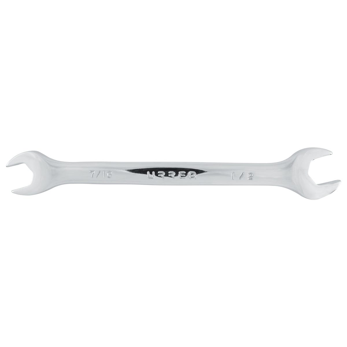 Llave española pulido espejo en pulgadas, 7/16" x 1/2" Urrea 3025 - imagen 3
