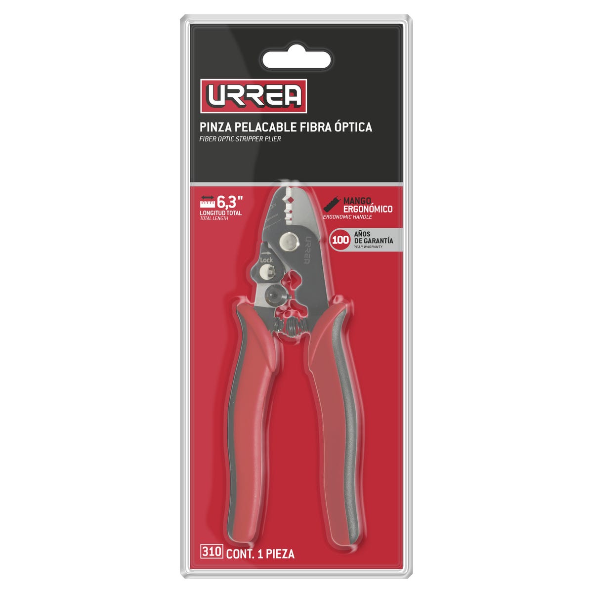 Pinza pelacables para fibra óptica 6-19/64" Urrea 310 - imagen 3