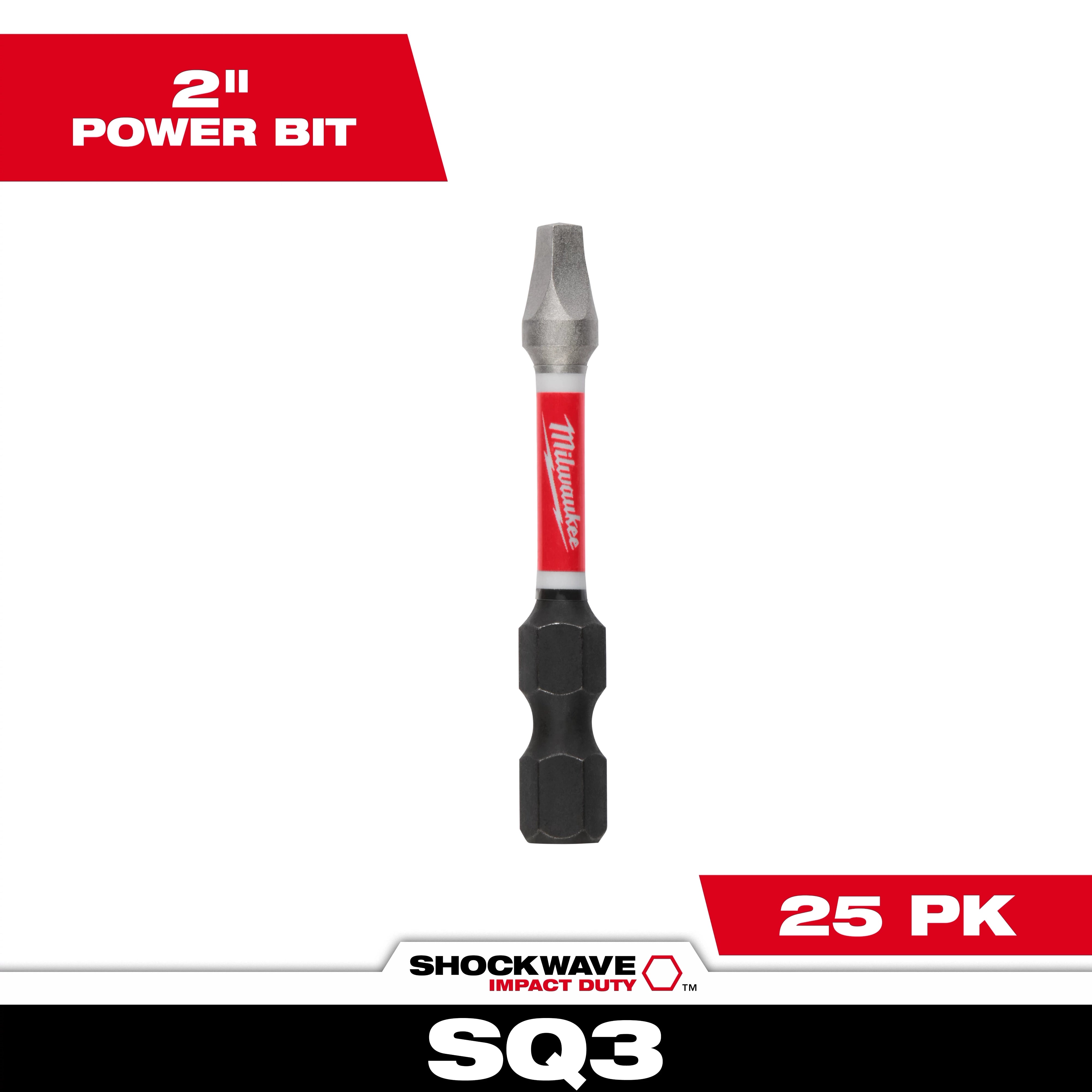 Punta cuadrada # 3 x 2" Milwaukee 48-32-4773 - imagen 2