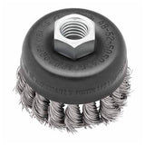 Cepillo de alambre anudado tipo copa de 3" - Acero inoxidable Milwaukee 48-52-5050