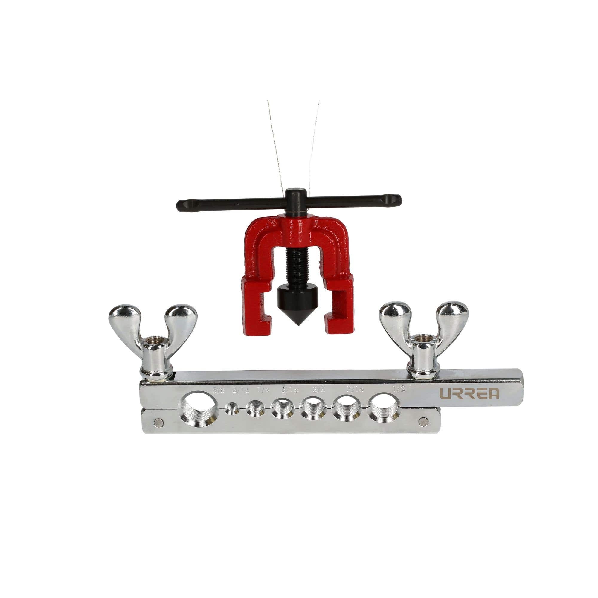 Avellanador con prensa ajustable maneral T raya antiderrapante 3/16" a 5/8" Urrea 351 - imagen 5