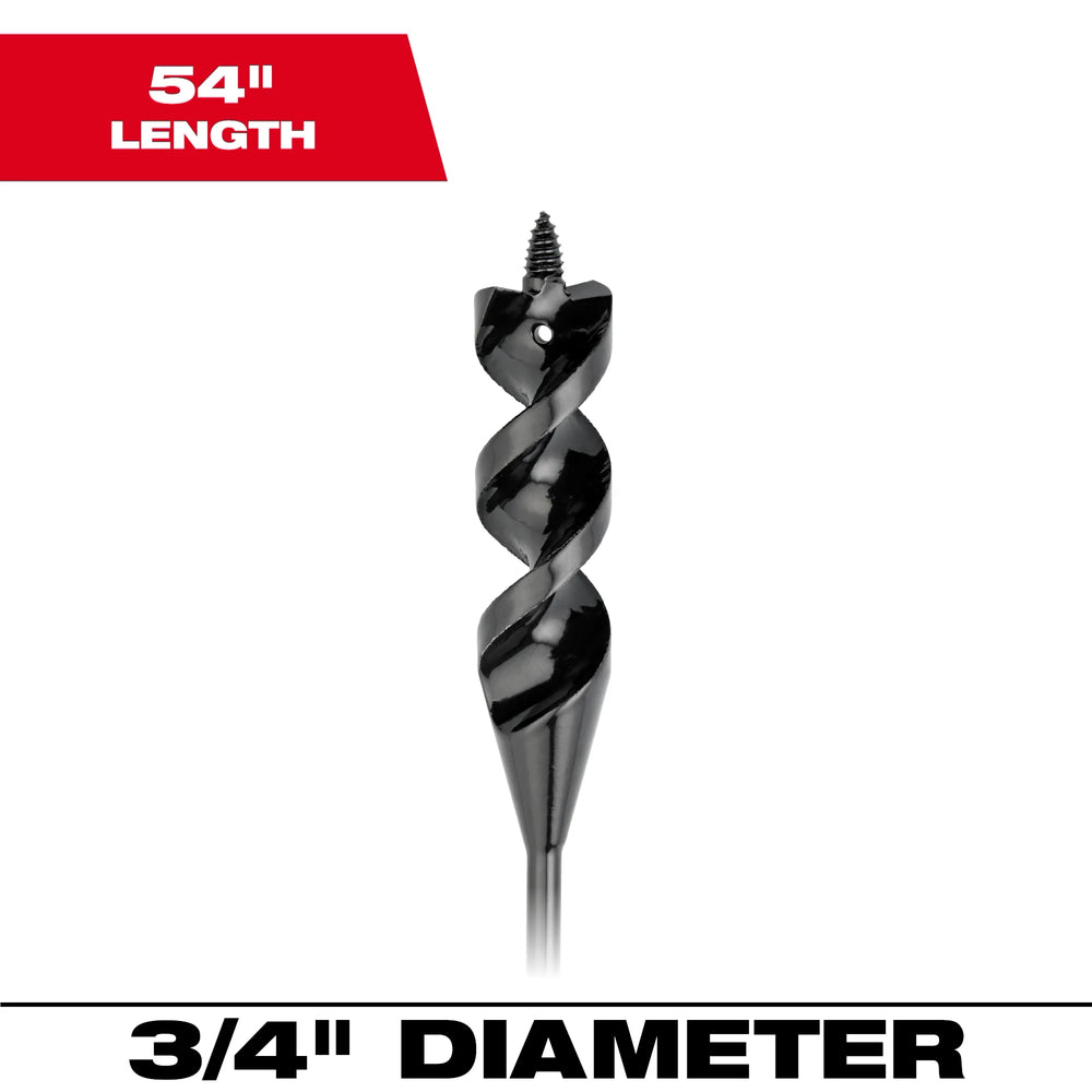 Broca de barrena de cable flexible de 3/4” x 54" de MILWAUKEE® Milwaukee 48-13-8275 - imagen 2