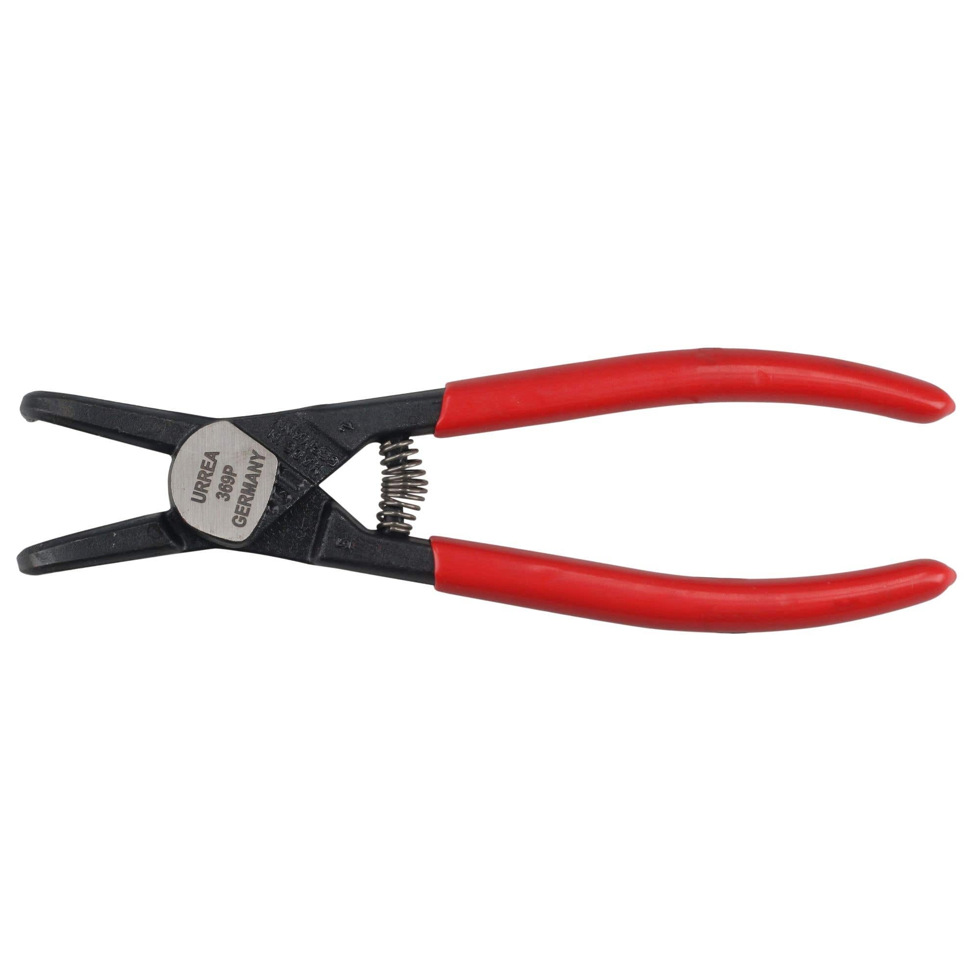 Pinza para anillos de retención con mango rubber grip forjadas tipo externo ángulo de 90° Urrea 369P - imagen 3