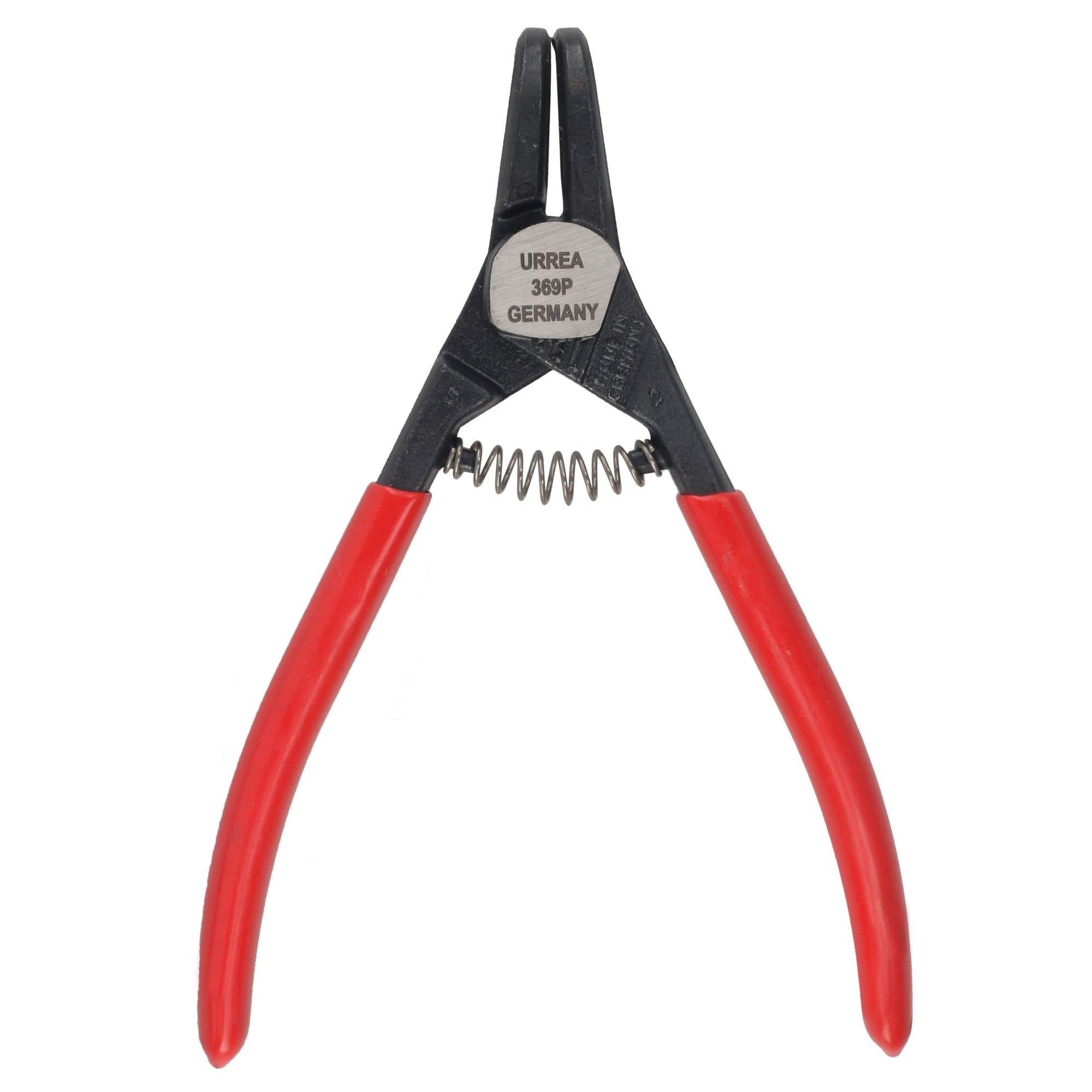 Pinza para anillos de retención con mango rubber grip forjadas tipo externo ángulo de 90° Urrea 369P - imagen 8