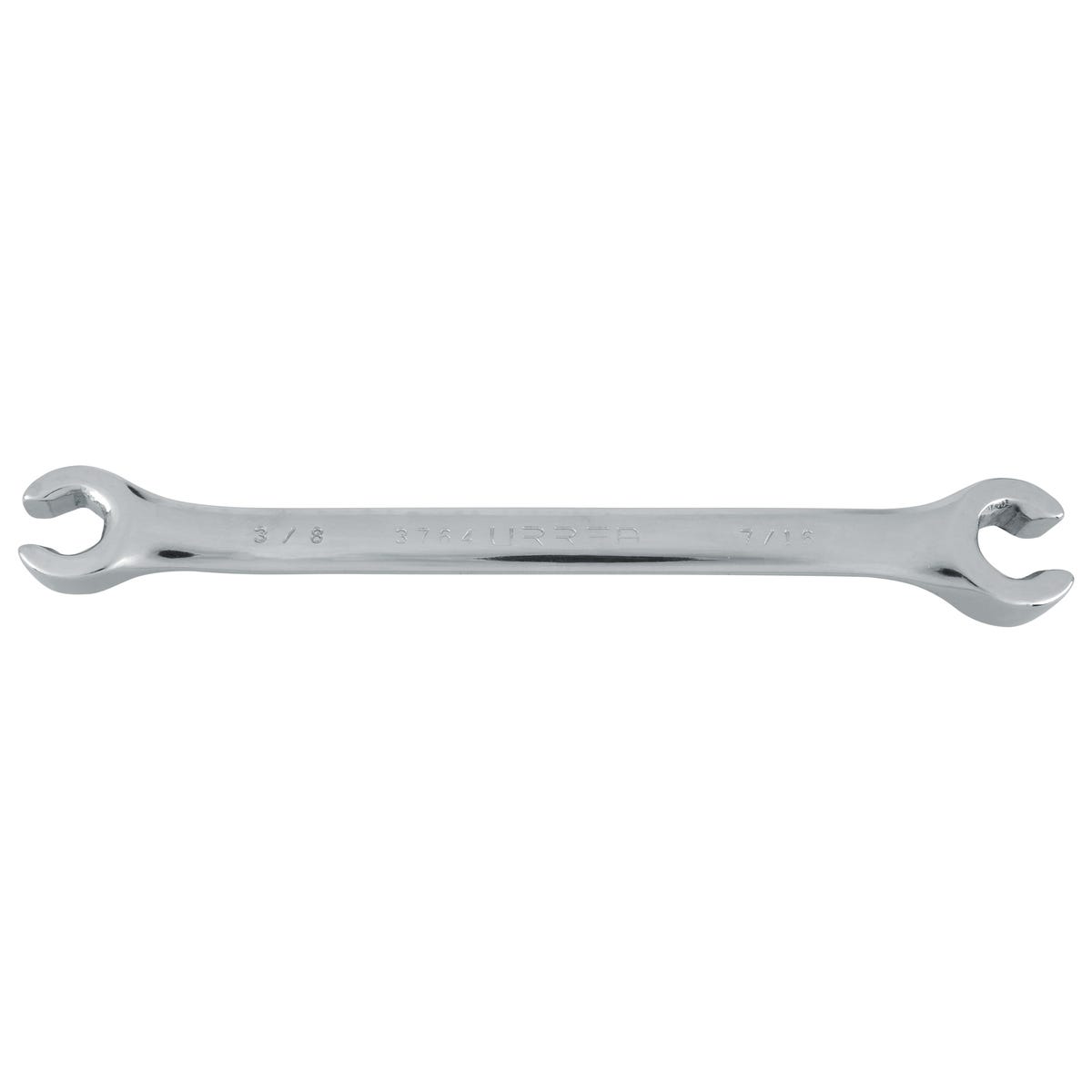Llave abocinada pulido espejo en pulgadas, 6 puntas, 3/8" x 7/16" Urrea 3764
