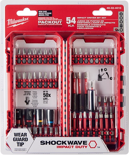 Set de puntas de impacto Shockwave de 54 piezas Milwaukee 48-32-4010 – imagen 4