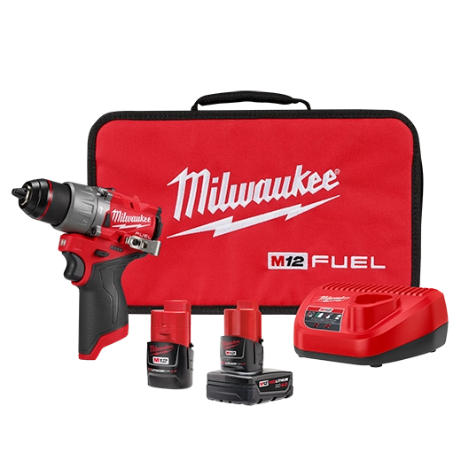 Kit de taladro percutor/destornillador M12 FUEL™ de 1/2" Milwaukee 3404-22