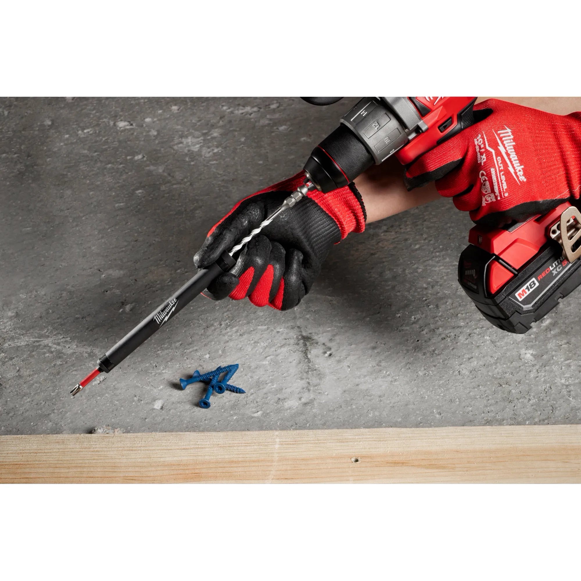 Juego de instalación de tornillos para hormigón con broca de carburo para múltiples materiales SHOCKWAVE Impact Duty™, 7 piezas Milwaukee 48-20-8877 - imagen 3