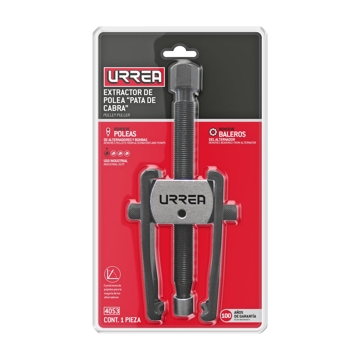 Extractor de poleas "pata de cabra" Urrea 4053 - imagen 4
