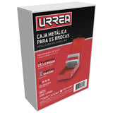 Caja metálica para brocas color rojo 7" x 4" x 2" Urrea 4077 - imagen 3