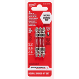 Brocas de extremo doble PH2/SQ2/T25 SHOCKWAVE Impact Duty™, 3 unidades Milwaukee 48-32-4319 - imagen 2