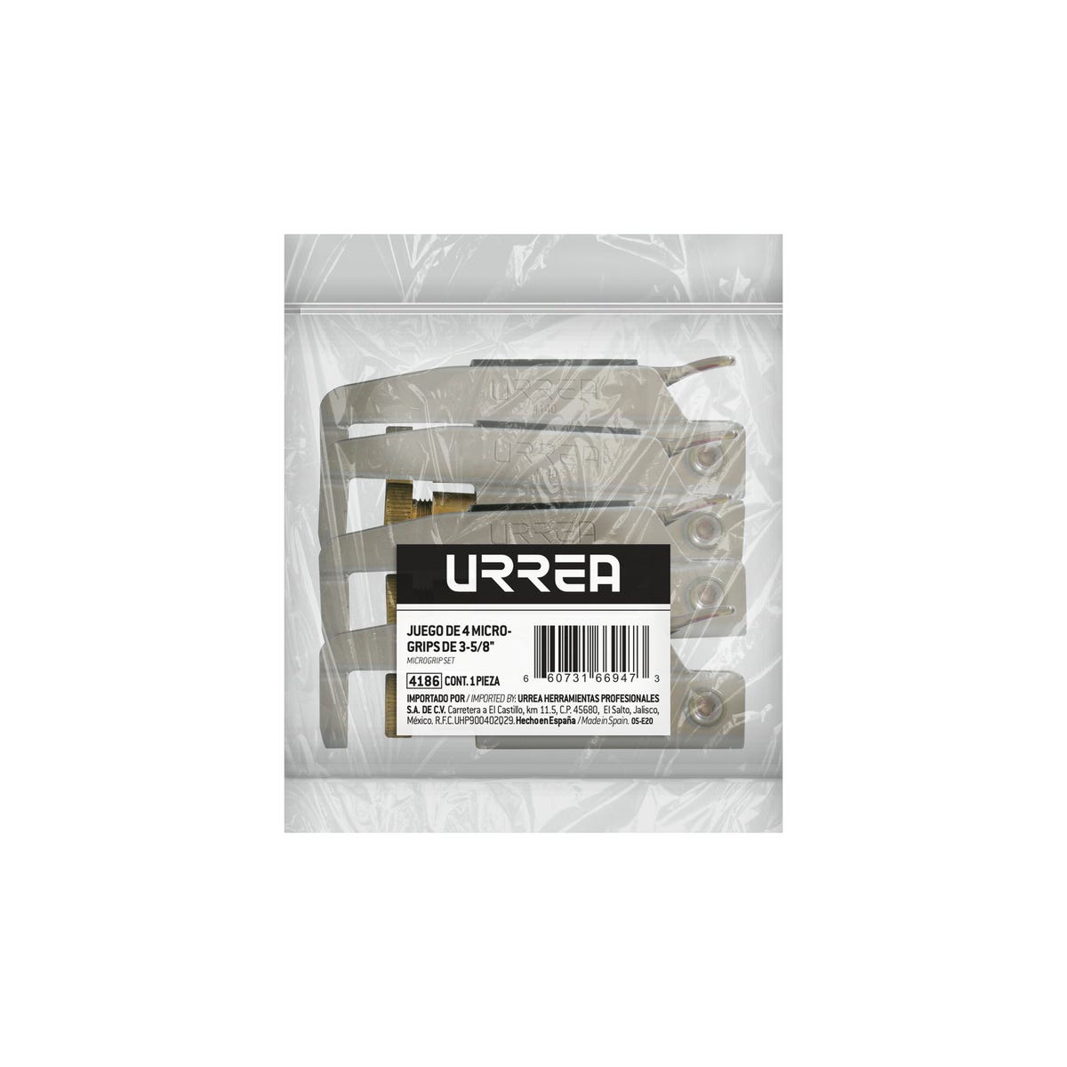Juego de micro grip 3-5/8", 4 piezas Urrea 4140 - imagen 2