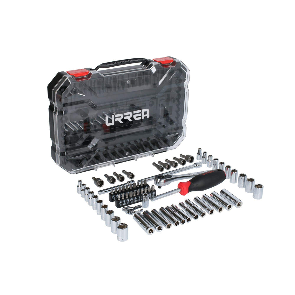 Juego de dados y accesorios cuadro de 1/4" combinado, 70 piezas Urrea 4701CD - imagen 3