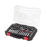 Juego de dados y accesorios cuadro de 1/4" combinado, 70 piezas Urrea 4701CD