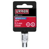 Dado cuadro de 1/4", 6 puntas, métrico, 5.5 mm Urrea 47055M - imagen 4