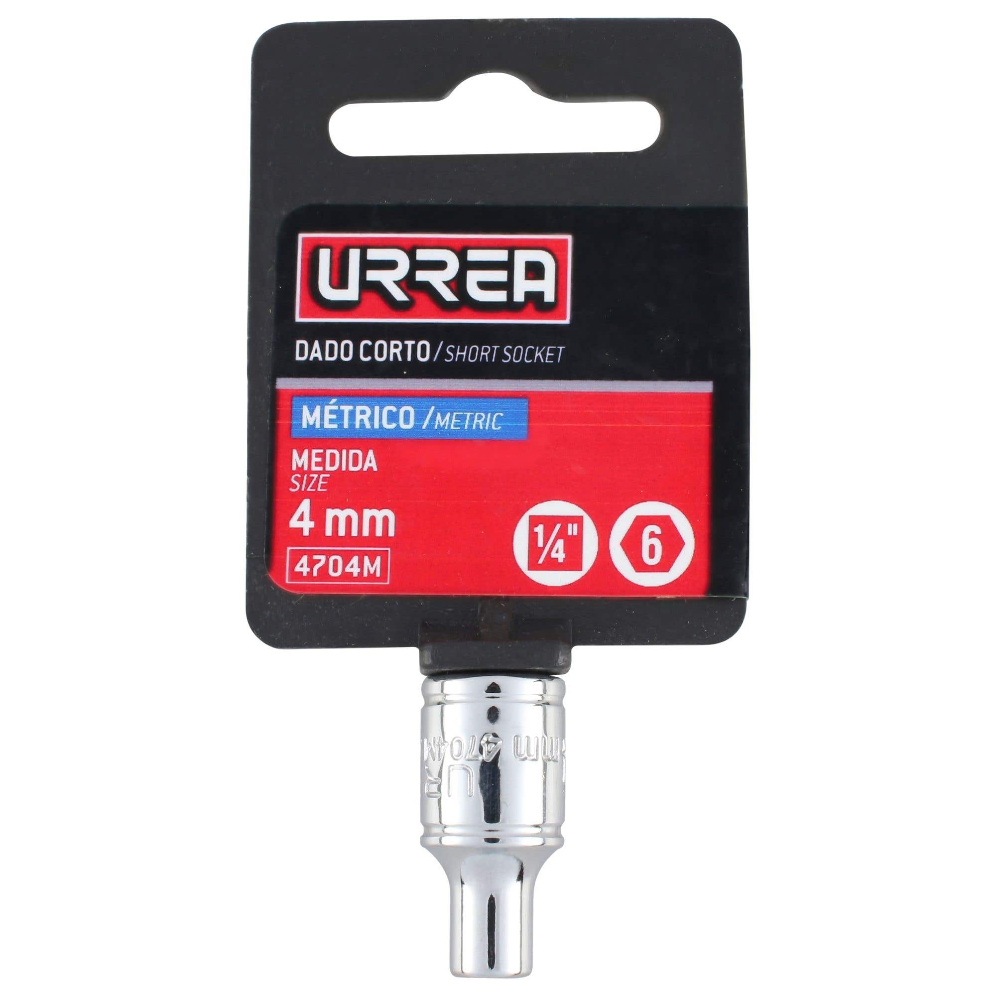 Dado cuadro de 1/4", 6 puntas, métrico, 5.5 mm Urrea 47055M - imagen 5